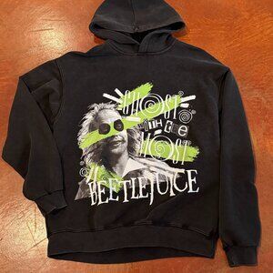 Beetlejuice Ghost With The Most Black Hoodie Unisex XL